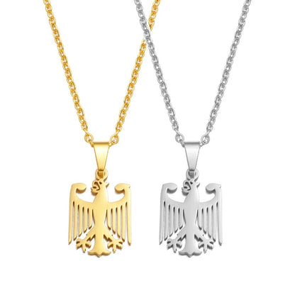 Anniyo German Eagle Pendant Necklace Stainless Steel Jewelry