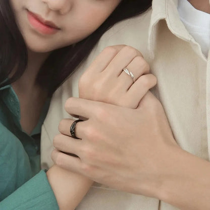 Adjustable Sun & Moon Couple Rings Set for Men & Women