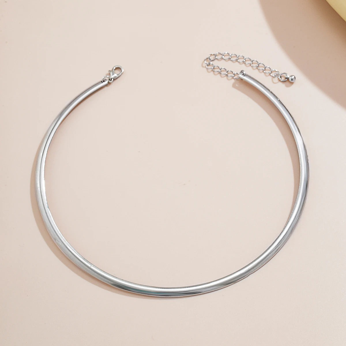 Elegant Simple Chunky Circle Torques Necklace for Women Trendy Choker Collar 2025 Fashion Jewelry on the Neck Accessories Female