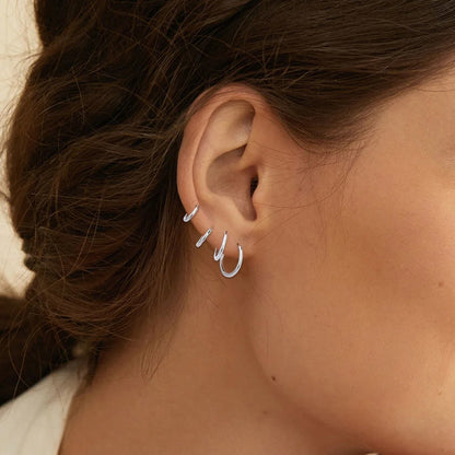 Cool Air Open Circle Earrings for Men & Women Fashion Jewelry