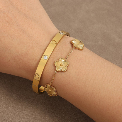 Exquisite 2-Piece Bracelet Set Waterproof Fashion Jewelry