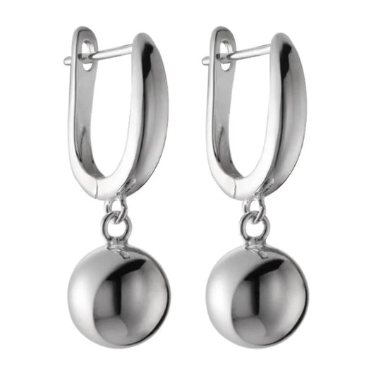 925 Sterling Silver Vintage Tassel Ball Earrings for Women