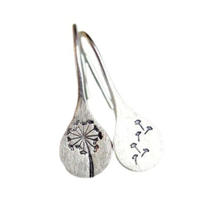 Women’s Silver Drop Earrings Plant Hook Exquisite Birthday Gift