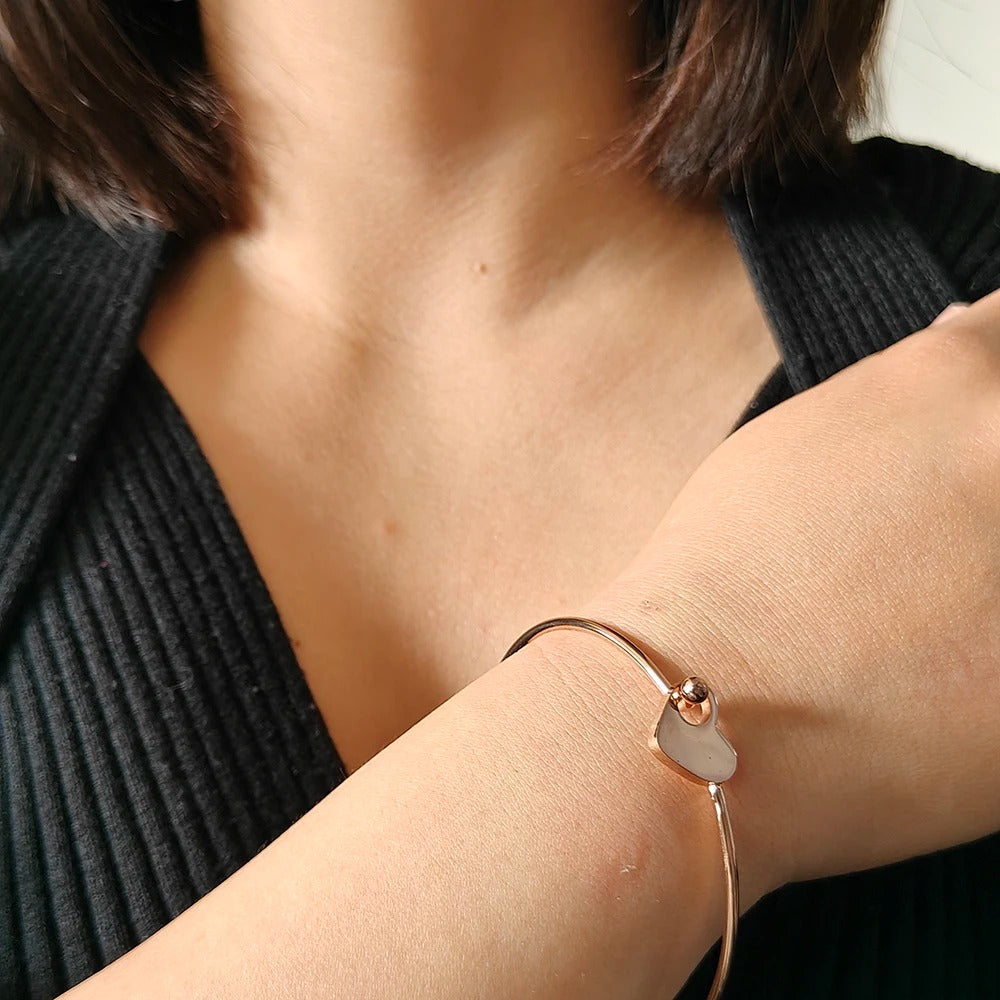 Gold Plated Love Buckle Bracelet Casual Jewelry for Women Gift