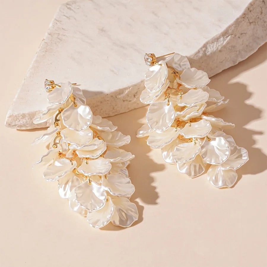 Long Shell Shaped Dangle Earrings for Women Fashion Jewelry