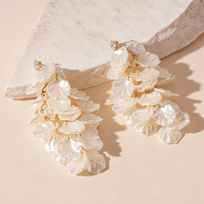 Long Shell Shaped Dangle Earrings for Women Fashion Jewelry