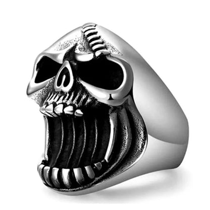 Mini Ring Bottle Opener Stainless Steel Skull Punk Finger Tool