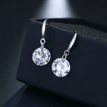 New Zircon Drop Earrings Women Hook Wedding Party Gift