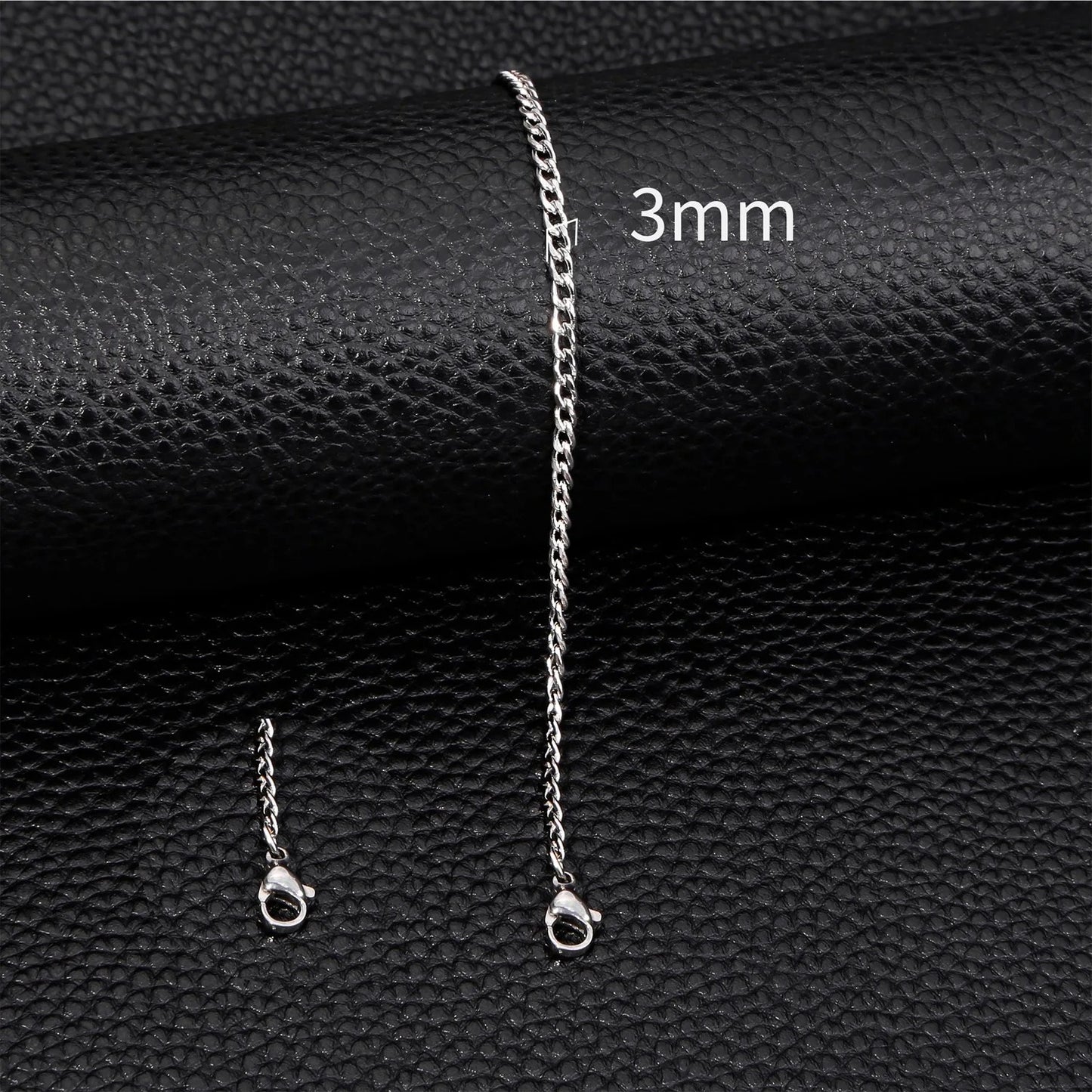 Gold Stainless Steel Cuban Bracelet Simple Chain Jewelry for Women & Men