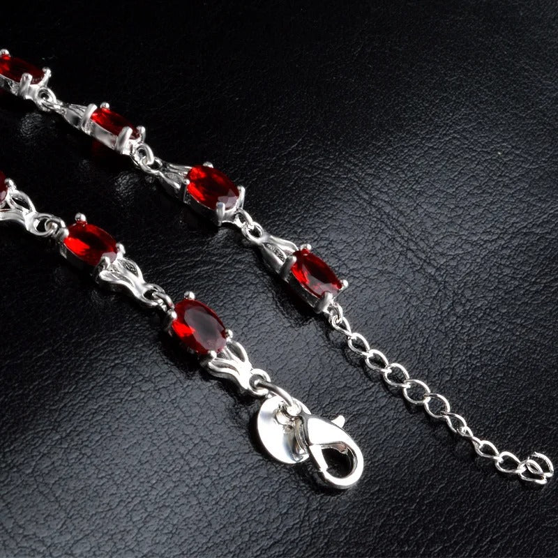 Fashion Charm Bracelet&Bangle for Women Plata 925 Stterling Sliver Heart Wedding&Birthday Vintage Jewelry Girls Gift