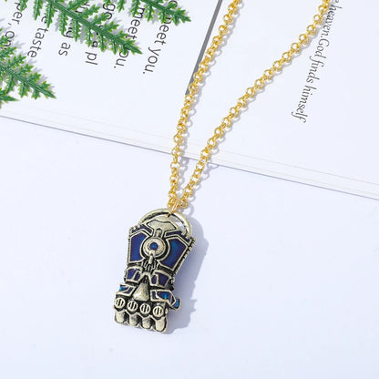 League of Legends Arcane Vi Necklace - Bronze/Silver/Copper Alloy Pendant LOL Cosplay Jewelry for Men & Women