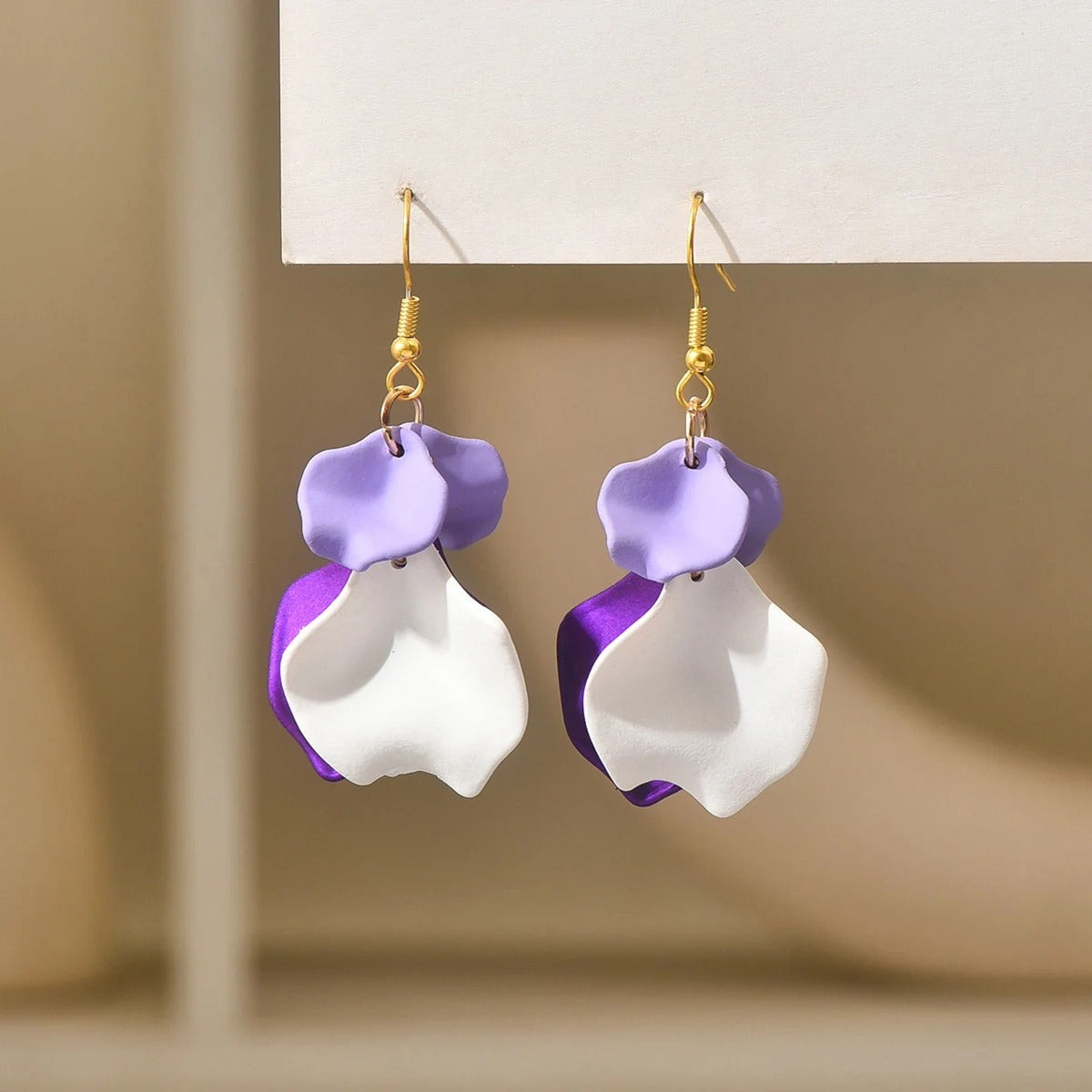 Petals Long Tassel Dangle Earrings For Women Romantic Sweet Multicolor Acrylic Luxury Wedding Party Fashion Jewelry Accessories