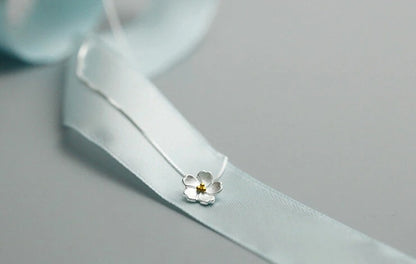 Wedding Bridal 925 Sterling Silver Cherry Flower Earrings Necklaces Jewelry Sets for Women Girls Party Gifts Pendientes