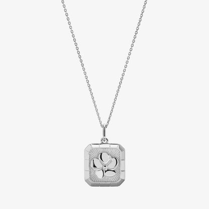 Women’s Silver Flower Pendant Elegant Wedding & Birthday Gift