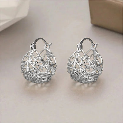 Newly Designed Gold Hoop Earrings Women Fashion Ear Accessories
