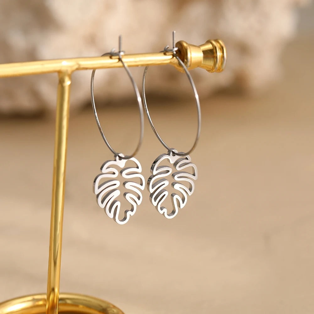 Stainless Steel Earrings Unique Pendant Design Drop Earrings For Women Jewelry