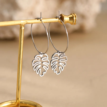 Stainless Steel Earrings Unique Pendant Design Drop Earrings For Women Jewelry