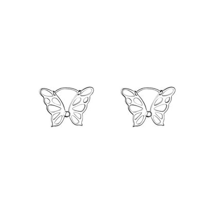 1 Pair Sterling Silver Butterfly Earrings For Women New Trendy Female Earring Party Jewelry