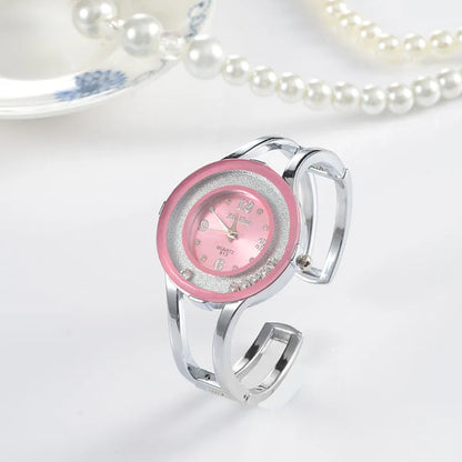 Women’s Bracelet Quartz Watch Crystal Stainless Steel Bangle