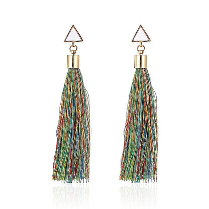 New Fashion Boho Tassel Earrings Women Elegant Long Dangle Drop Earrings Jewelry Vintage Hyperbole Accessories