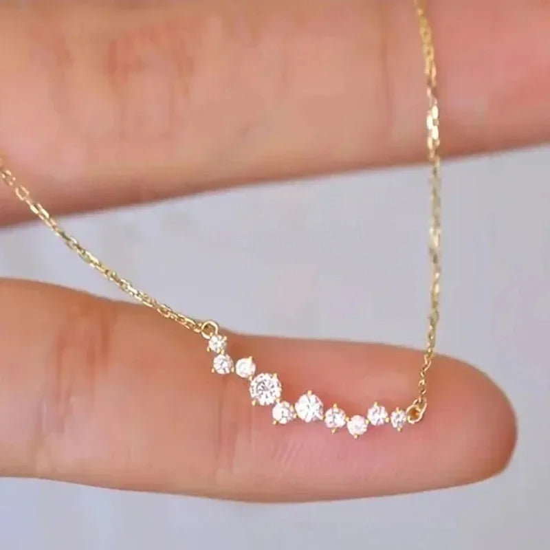 Huitan CZ Pendant Necklace Trendy Wedding & Daily Jewelry Women