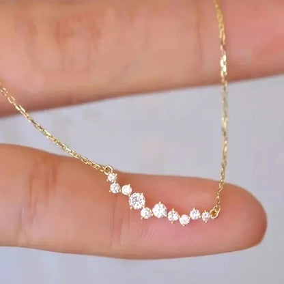 Huitan CZ Pendant Necklace Trendy Wedding & Daily Jewelry Women