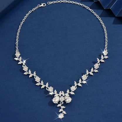 1PC Women's Fashion Trendy Water Drop Leaf Design Necklace Jewelry Suitable for Date, Party, Festival Gifts