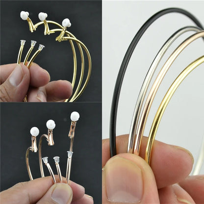 Clip Earrings for Women Without Piercing Super large Small Big Circle Rose Gold Silver Black Plating Classic Trend