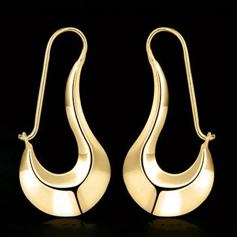 Personality Geometric Hoop Earrings Women Modern Cool Girls Ear Piercing Accessories  Hot Trendy Jewelry Bulk