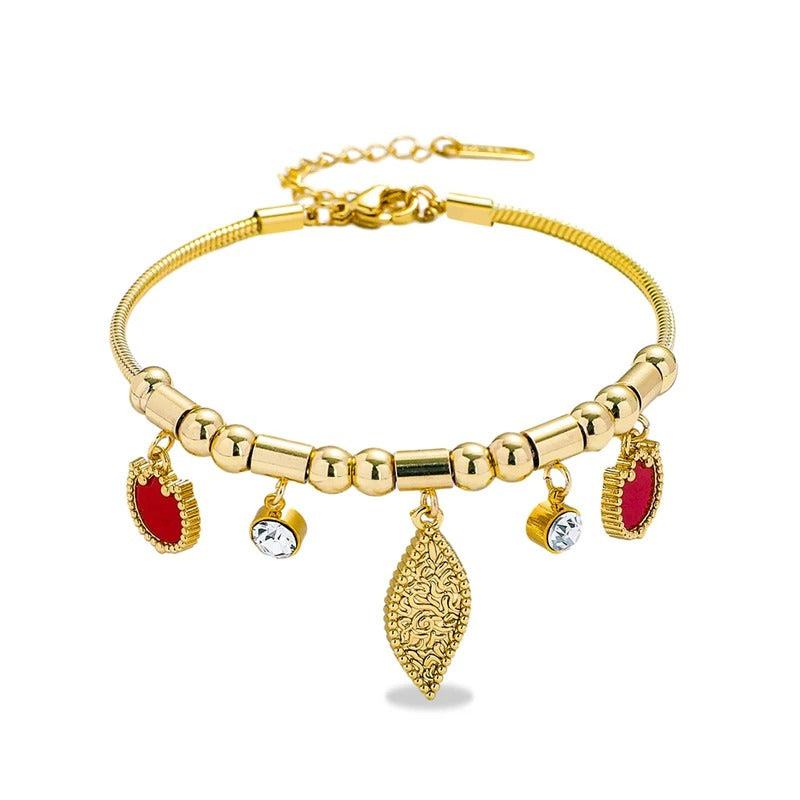 Women’s Statement Stainless Steel Bracelets 3 Styles Zircon Charms