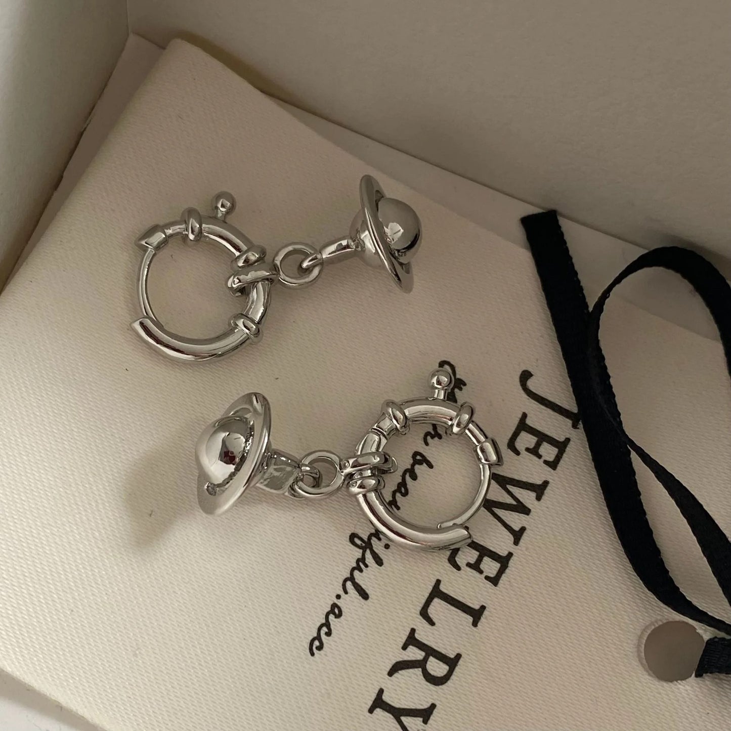 Trendy 3D Ear Loop Earrings Women Simple Fashion Jewelry Gift