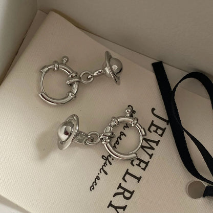 Trendy 3D Ear Loop Earrings Women Simple Fashion Jewelry Gift