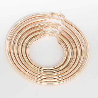 Oversized Big Hoop Earrings for Women Thick Round Punk Jewelry
