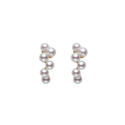 New Korean White Pearl Drop Earrings Women Bohemian Wedding Jewelry