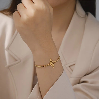 Charm Bracelet Women's Silver/Gold Color Chain Fashion Simple Elegant Charm Jewelry