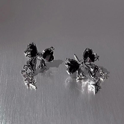 New Zircon Stud Earrings for Women Fashion Korean Silver Color Pink Crystal Personality Earring Party Jewelry Gift