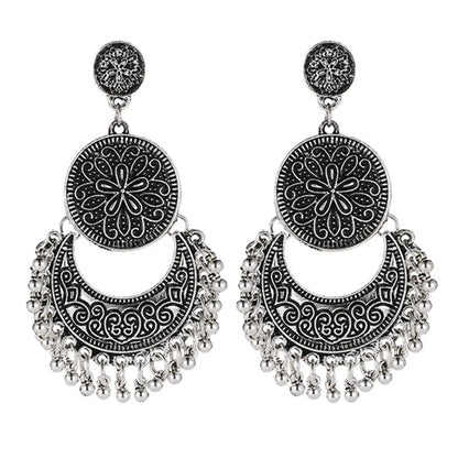 Vintage Bohemian Round Drop Earrings for Women