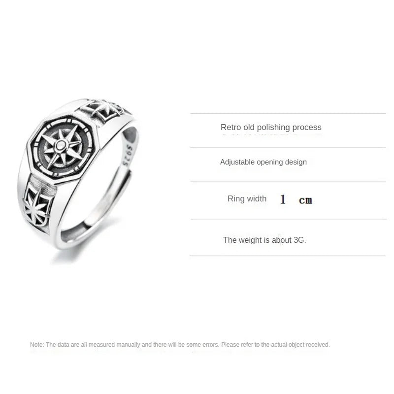 Women’s Gothic Star Ring Adjustable Copper Fashion Jewelry