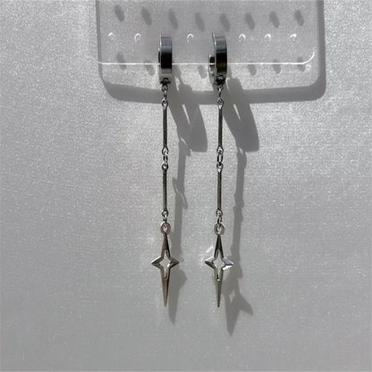 Classic Star Dangly Earrings for Women Y2K Goth Jewelry