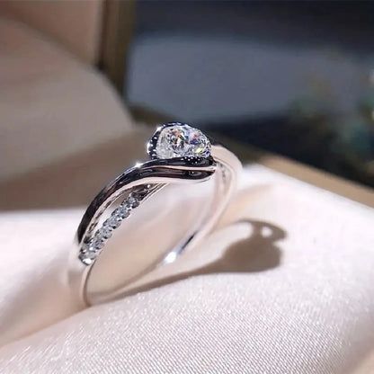 Luxury Cubic Zirconia Wedding Ring for Women Trendy Jewelry