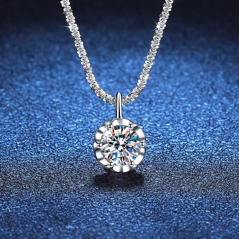 Andara 925 Sterling Silver Zircon Pendant Necklace for Women