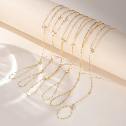 925 Sterling Silver Geometric Flower CZ Bracelet for Women