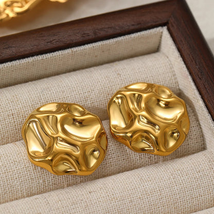 Stainless Steel Geometric Stud Earrings for Women Non-Fading Jewelry