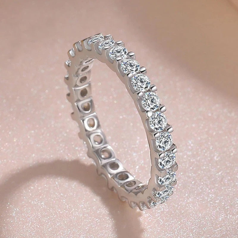 Sterling Silver CZ Ring Elegant Women’s Bridal & Engagement Jewelry