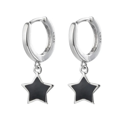 925 Silver Small Star Earrings Women’s Simple Fashion Jewelry