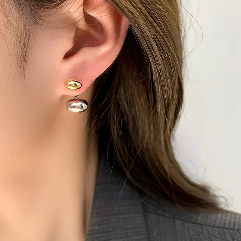 Women’s Y2K Peas Earrings Two-Way Wearing Minimalist Trend