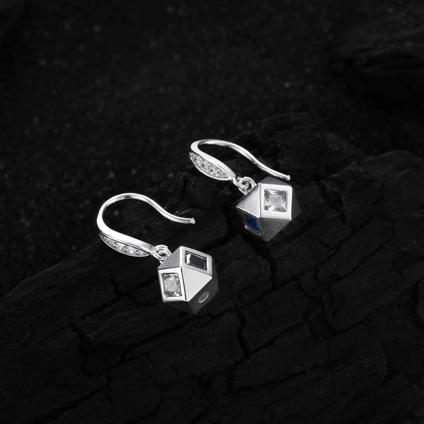 Silver Drop Earrings Hoop Pearl Leaf Vintage Irregular For Women Girl Gift Fashion Jewelry