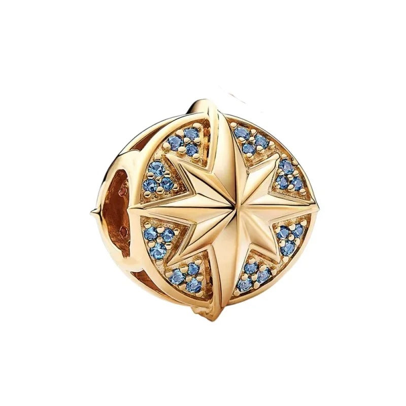 925 Sterling Silver Wizard World Charm Beads Fit 3mm Bracelets Pendant DIY Jewelry Making Gift for Women
