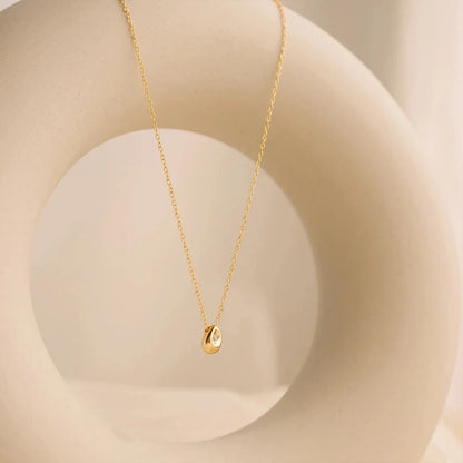 eManco Gold Plated Water Drop Pendant Necklace for Women