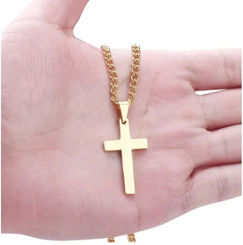 24 Inch Cross Pendant Necklace Christian Prayer Jewelry Gift